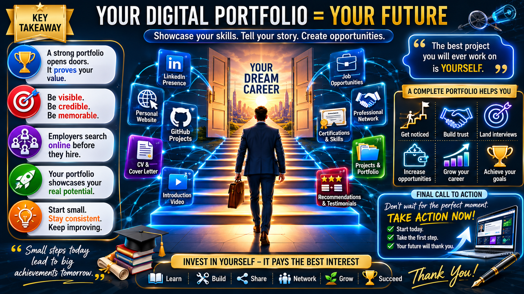 Slide 14: Your Digital Portfolio equals Your Future